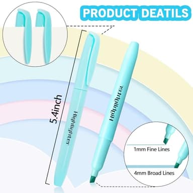 YEGEER Highlighters Bulk, Chisel Tip Dry-Quickly Highlighter Markers, 108 Count-6 Assorted Colors Highlighters Bulk Pack for Adult Kids, Office Classroom Must Have, School Supplies for Teachers - Image 3