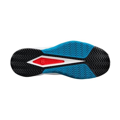 WILSON Rush Pro Lite Men's Tennis Shoe - White/Atomic Blue/Navy Blazer, Size 9 US - Image 2