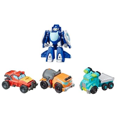 Playskool Heroes Transformers Rescue Bots Academy Rescue Team Pack, 4 Collectible 4.5" Converting Action Figures, Toys for Kids Ages 3 & Up (Amazon Exclusive) - Image 3
