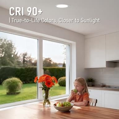 TORCHSTAR Basic Series 12-Pack 6 Inch Ultra-Thin LED Recessed Lighting with Junction Box, CRI90, Aluminum, 5000K Daylight, 5%-100% Dimmable Slim Recessed Downlight, 12W 1100LM, ETL and Energy Star - Image 4