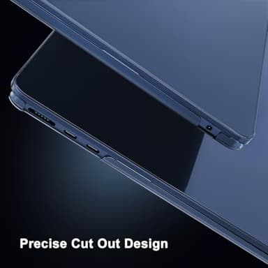 MOSISO Compatible with MacBook Air 13 inch Case 2025 2024 2023 2022 M4 A3240 M3 A3113 M2 A2681,Ultra-Thin Natural Original Color Hard Case&Keyboard Skin for MacBook Air 13.6 inch Case, Midnight Clear - Image 3