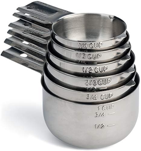 Hudson Essentials Stainless Steel Measuring Cups Set (6 Piece Set) - Image 1