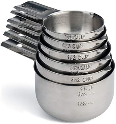 Hudson Essentials Stainless Steel Measuring Cups Set (6 Piece Set) - Image 1