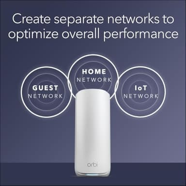 NETGEAR Orbi 870 Series Tri-Band WiFi 7 Mesh System (RBE872) - Router + 1 Satellite Extender, Security Features, Up to 21 Gbps, Covers Up to 6,000 Sq. Ft., 150 Devices, 10 Gig Internet Port, BE21000 - Image 8
