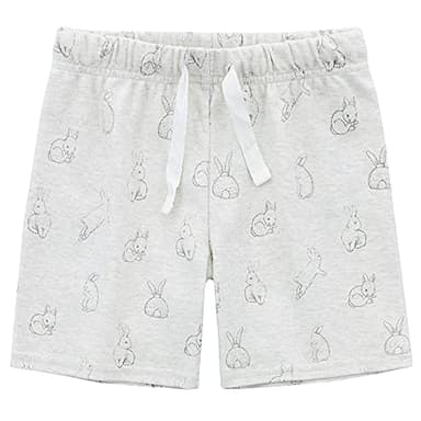 Owlivia Kids Pjs Set, Boys Girls Summer Short-Sleeve Sleepwear, 100% organic cotton Toddler Pajamas(2 Years, Rabbit Gray) - Image 4