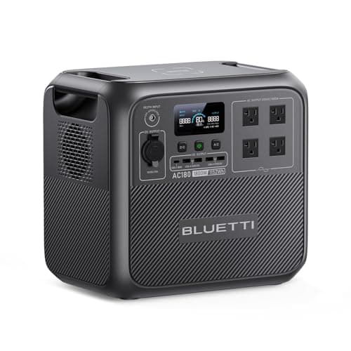 BLUETTI Portable Power Station AC180, 1152Wh LiFePO4 Battery Backup w/ 2 1800W (2700W peak) AC Outlets, 0-80% in 45Min, Solar Generator for Camping, Off-grid, Power Outage - Image 1