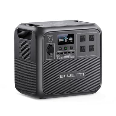 BLUETTI Portable Power Station AC180, 1152Wh LiFePO4 Battery Backup w/ 2 1800W (2700W peak) AC Outlets, 0-80% in 45Min, Solar Generator for Camping, Off-grid, Power Outage - Image 1