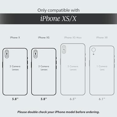 Cocomii - Rectangle Case Compatible with iPhone Xs/X - Opalescent Pearl, Glitter Sparkle, Glossy, Women Girls Men, Protective Phone Case for iPhone Xs/X 5.8 inch, White - Image 6