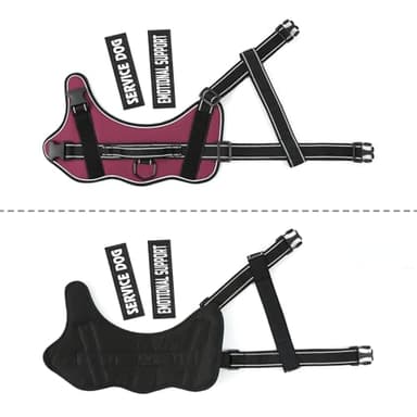 VOOPET Emotional Support Dog Harness, Professional Service Dog Vest for Medium Dogs, Reflective, Breathable, Adjustable, No Pull/Choke, ESA Essential Harness - Image 4