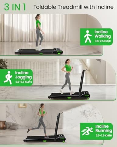 Walking Pad with Incline, Akluer Incline Treadmills for Home, 2.5 HP Under Desk Treadmill Small with Remote Control, Walking Pad Small Treadmill with LED Display - Image 6