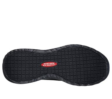 Skechers Men's Hands Free Slip Ins Squad Chaos-Stivig Food Service Shoe, Black, 11 Wide - Image 4