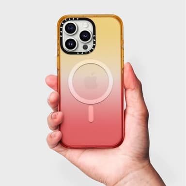 CASETiFY Impact iPhone 15 Plus Case [4X Military Grade Drop Tested / 8.2ft Drop Protection/Compatible with Magsafe] - Peach Haze - Image 3