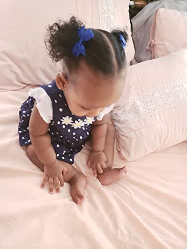 Baby Hair Ties with Bows,50pcs 2inch Baby Hair Bows Durable Rubber Bands Ponytail Holders Toddler Essential Hair Accessories for Infants Baby Girls in Pairs - Image 6