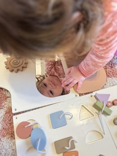 Beright Dog Activity Wall Busy Board Panels, Montessori Sensory Toys, Toddler Learning Activity Center, Perfect for Toddler Playroom & Children's Daycare, White - Image 4