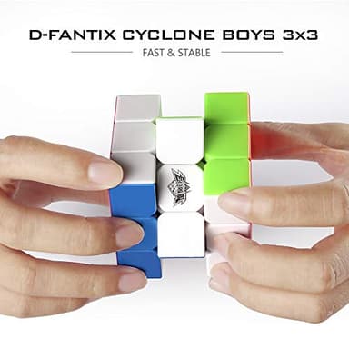 D-FantiX Cyclone Boys 3x3 Speed Cube Stickerless Magic Cube 3x3x3 Puzzles Toys (56mm) - Image 6