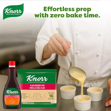Knorr Professional Creme Caramel Flan Dessert Mix, 0g Trans Fat, 8 oz(Pack of 6) - Image 4
