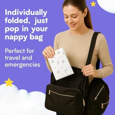 Eli with Love Disposable Baby Changing Pads - Soft, Waterproof & Leakproof Liners Absorbent Underpads - Large Travel Size Diaper Changing Mat for Home, Car, Diaper Bag - (20 Pack, Boho) - Image 7