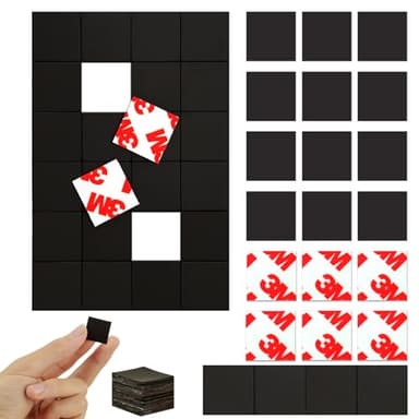 Magnetic Squares with 3M Adhesive Backing(144PCS Each 3/4" x 3/4"),Self Sticky Pre-Cut Magnet Tape Strip for Toldder Family Activities,Peel and Stick for Cards/Picture/Poster (80mil Magnet) - Image 7