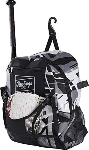 Rawlings | REMIX Backpack Equipment Bag | T-Ball & Youth Baseball / Softball | Black - Image 9