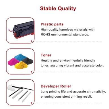 054 Toner Cartridge Set 054H MF644Cdw MF642Cdw Compatible Replacement for Canon 054 054H CRG-054 Color ImageCLASS MF644Cdw MF642Cdw LBP622Cdw MF641Cw Printer Ink (Black Cyan Magenta Yellow, 4-Pack) - Image 5