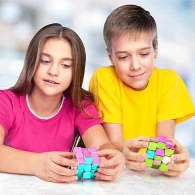 D-FantiX Mirror Reflective Magnetic Speed Cube 3x3x3, Cyclone Boys Original Stickerless Magic Cube, Unique Shiny Metallic Color Speedcube with Display Stand, Birthday Gift Ideas for Boys Girls Adults - Image 7