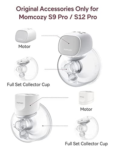 Momcozy Original S9 Pro/S12 Pro Replacement Accessories, Only Compatible with Momcozy S9 Pro/S12 Pro Breast Pump NOT for S9/S12 (Double-Sealed Full Set Collector Cup with 24mm Flange,180ml, 1 Pack) - Image 5