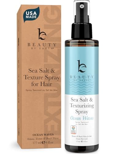 Sea Salt Spray for Textured Beach Waves & Volume - USA Made with Organic Ingredients, Texturing and Volumizing Spray for Fine Hair for Men & Women - Image 1