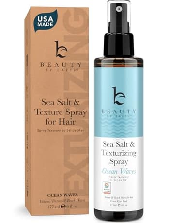 Sea Salt Spray for Textured Beach Waves & Volume - USA Made with Organic Ingredients, Texturing and Volumizing Spray for Fine Hair for Men & Women - Image 1