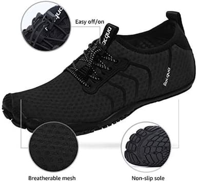 Racqua Water Shoes Quick Dry Barefoot Beach Aqua Sport Swim Surf Pool Hiking Diving Walking for Men Women - Image 5