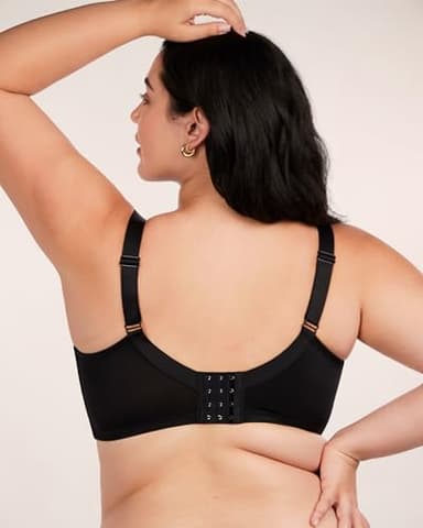 HSIA Minimizer Bras for Women Full Coverage, Unlined Lace Sexy Plus Size Underwire Bra for Large Breasts Black - Image 5