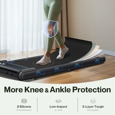 COZYINN 10% Incline Waking Pad - 2.5 HP 1-4MPH Under Desk Treadmills for Home, 3 in 1 Portable Walking Jogging Running Machine 29lbs Lightweight for Easy Move, Work with Kinomap Wellfit APP - Image 5