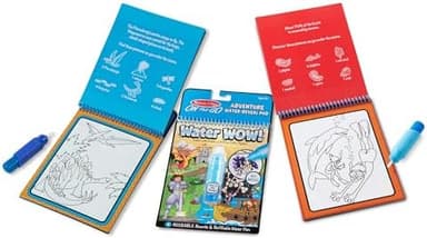 Melissa & Doug On The Go Water Wow Reusable Color with Water Travel Toy Activity Pad with Pen 3-Pack (Dinosaurs, Adventure, Space) Reusable No-Mess Travel Activities for Kids - FSC-Certified - Image 6