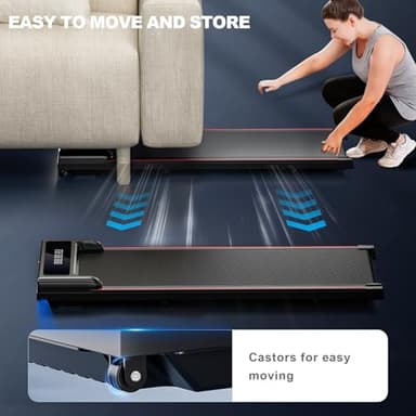 GORISE Walking Pad, Under Desk Treadmills for Home, Walking Pad, Treadmills for Home Foldable,Remote Control, LED Display, 3 in 1 Portable Walking Treadmill, 300 Lbs Capacity - Image 5