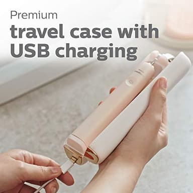 Philips Sonicare DiamondClean Prestige 9900 Rechargeable Electric Toothbrush with SenseIQ, 5 Premium All-in-One Brush Heads, Plaque Removal, Gum Care, Whitening, Champagne, BD9001AZ - Image 6