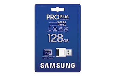 Samsung PRO Plus microSD Memory Card + Reader, 128GB MicroSDXC, Up to 180 MB/s, Full HD & 4K UHD, UHS-I, C10, U3, V30, A2 for Android Phones, Tablets, GoPRO, DJI Drone, MB-MD128SB/AM, 2023 - Image 7