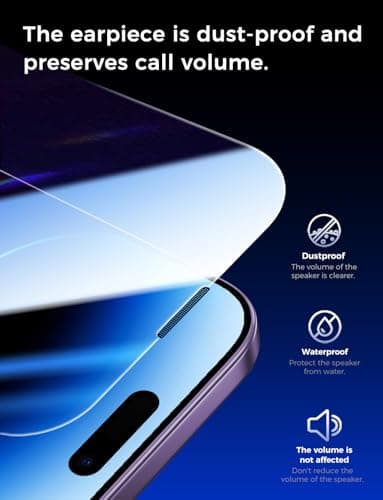 MAGIC JOHN 2 Pack for iPhone 14 Pro 6.1 inch Tempered Glass Screen Protector, Auto Dust-Elimination Installation, Bubble Free, Dynamic Island Compatible, HD Clear, Easy Installation - Image 6