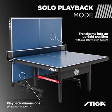 STIGA Advantage Series Ping Pong Tables - 13, 15, 19, and 25mm Tabletops - Quickplay 10 Minute Assembly - Playback Mode - Recreational to Tournament Level - Image 5
