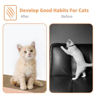 AGYM Cat Scratcher, 5 Packs in 1 Cardboard Box Cat Scratching Pad for Indoor Cats and Kitten, Cat Scratch Pad to Protect Furniture, Large Size - Image 6