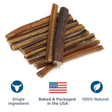 Best Bully Sticks 6 Inch Bully Sticks for Dogs - 50 Count (Pack of 1) - Natural, Easily Digestible, 100% Grass-Fed Beef, Grain and Rawhide Free - Image 3