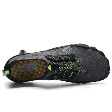 UBFEN Water Shoes Aqua Swim Shoes Mens Womens Beach Sports Quick Dry Barefoot for Boating Fishing Diving Surfing Grey Color Size US 12 Women 10 Men - Image 3