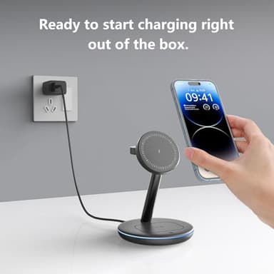 2025 3 in 1 Charging Station for Apple iPhone AirPods Watch with Mag-Safe Charger Wireless Charger Stand for iPhone 17 16 15 14 13 12 Series AirPods iWatch Series - Gifts for Wife & Husband - Image 5