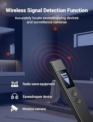 smhawk Hidden Camera Detectors,hidden bug and camera detectors ,Bug Detector,GPS Tracker Detector ,hidden device finder，listening device Detector in Travel,Car, Bathroom,Office, Hotel,Home, Airbnb - Image 4
