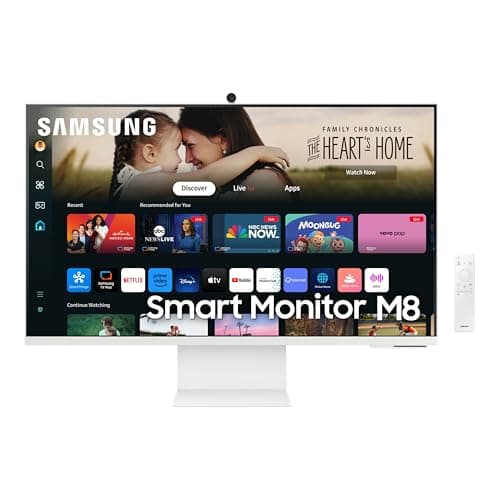 SAMSUNG 32-Inch M8 (M80D) Series 4K UHD Smart Monitor with Streaming TV, Speakers, HDR10+, AI Upscaling, USB-C, Ergonomic Stand, SlimFit Camera, Gaming Hub, LS32DM801UNXZA, 2024 - Image 1
