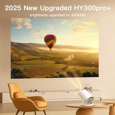Built-in Apps & 2025 Upgraded Smart Projector with Wi-Fi 6 & Bluetooth 5.4, 1080P 4K Support Full HD, Auto Keystone 360° Portable Home Cinema Mini Projector for iOS/Android OptiBarrel 005 - Image 4