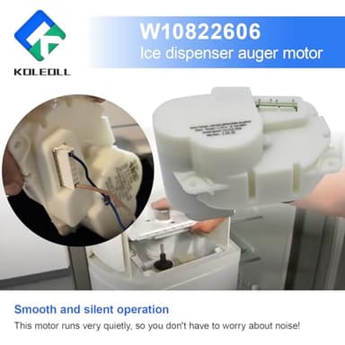 W10822606 Ice Dispenser Auger Motor Compatible with Whirlpool Refrigerator, 120 Volt 60HZ, Replace W10215646 W10271506 W11185741 W11298175 W11391787 - Image 6