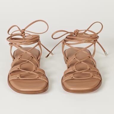 The Drop Women's Haven Lace Up Gladiator Sandal, Doe Tan, 8 - Image 6