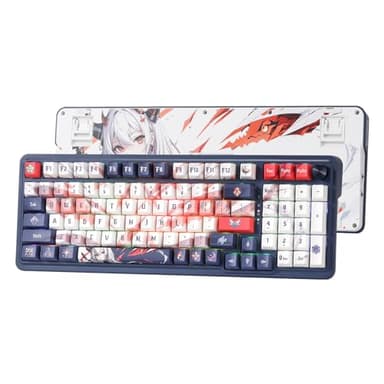 Redragon K686 PRO SE 98 Keys Wireless Gasket RGB Gaming Keyboard, 3-Mode Anime Mechanical Keyboard w/Hot-Swap Socket, Dedicated Knob Control & 5-Layer Noise Dampening, Custom Hi-Fi Linear Switch - Image 1