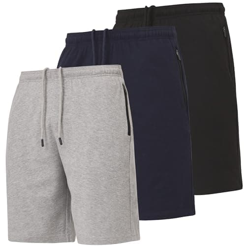 Ultra Performance 3 Pack Mens Shorts Casual Men's Athletic Short Workout Gym Shorts for Men with Zipper Pockets, Small - 5X - Image 1