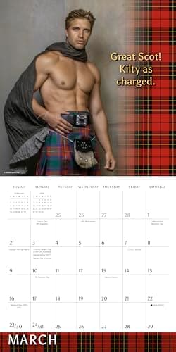Kilty Pleasures 2025 Wall Calendar, 16-Month Humor & Comic Calendar, 12" x 12" - Image 4