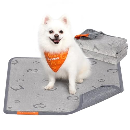 Feandrea Washable Pee Pads for Dogs, 2 Pack, Reusable Dog Pads, 24 x 18 Inches, S, Waterproof Pet Training Pads, Leakproof, Non-Slip, Super Absorbent, for Dogs, Cats, Rabbits, Dove Gray UPTD001G01 - Image 1